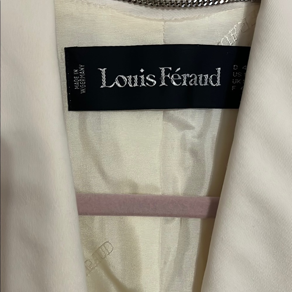 Louis Feraud full length coat in ivory